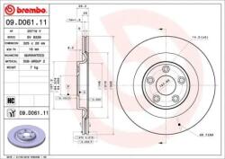 BREMBO Féktárcsa szellőző Ø325mm 09. D061.11