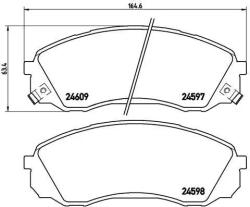 BREMBO fékbetét készlet, tárcsafék P30 041