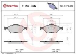 BREMBO fékbetét készlet P24 055X