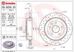 BREMBO féktárcsa 09. N235.2X