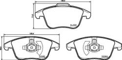 BREMBO fékbetét készlet, tárcsafék P24 211