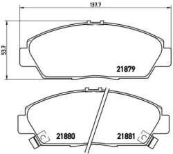 BREMBO fékbetét készlet, tárcsafék P28 021