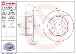 BREMBO Féktárcsa tömör Ø300mm 08. A459.10