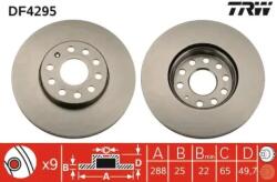TRW szellőző féktárcsa Ø288mm DF4295