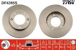 TRW Féktárcsa szellőző Ø302mm DF4395S