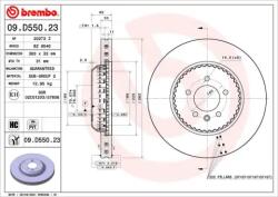 BREMBO féktárcsa 09. D550.23
