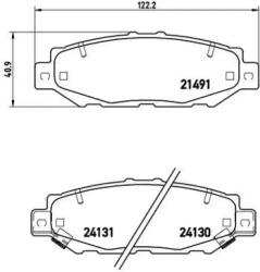 BREMBO fékbetét készlet, tárcsafék P83 038