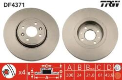 TRW Féktárcsa szellőző Ø300mm DF4371