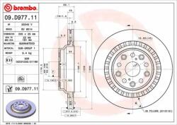 BREMBO féktárcsa 09. D977.11