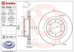 BREMBO Brake Disc - Lacqued 09. E529.11