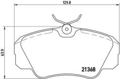 BREMBO fékbetét készlet, tárcsafék P59 016