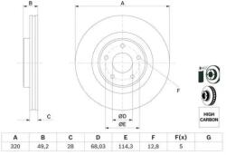 Bosch Féktárcsa 0 986 479 F33
