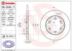 BREMBO Féktárcsa tömör Ø308mm 08. C540.11