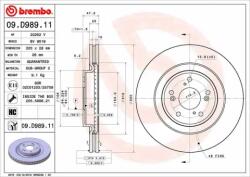 BREMBO féktárcsa 09. D989.11