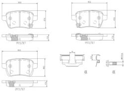 BREMBO fékbetét készlet P23 190