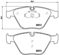 BREMBO fékbetét készlet, tárcsafék P06 054