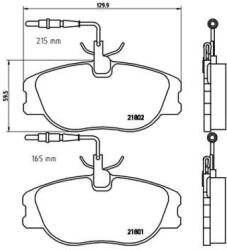 BREMBO fékbetét készlet, tárcsafék P23 061