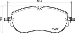 BREMBO fékbetét készlet, tárcsafék P85 194