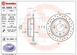 BREMBO féktárcsa 08. A869.1X