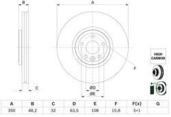 Bosch féktárcsa 0 986 479 G33