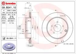BREMBO Féktárcsa szellőző Ø302mm 09. B541.11