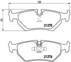BREMBO fékbetét készlet, tárcsafék P23 062