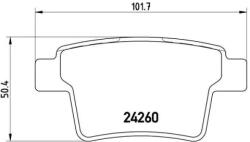 BREMBO fékbetét készlet, tárcsafék P24 063