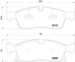 BREMBO fékbetét készlet P50 109