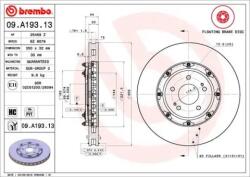 BREMBO Féktárcsa Kétrészes féktárcsa Ø350mm 09. A193.13