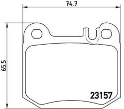 BREMBO fékbetét készlet, tárcsafék P50 043