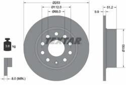 TEXTAR Féktárcsa tömör Ø253mm 92120903