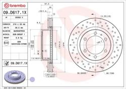 BREMBO Féktárcsa Xtra - fúrt 09. D617.1X