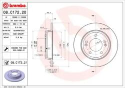 BREMBO Féktárcsa tömör Ø262mm 08. C172.21