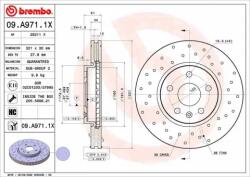 BREMBO féktárcsa 09. A971.1X