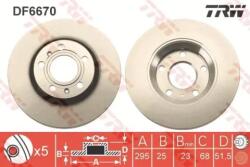 TRW Féktárcsa szellőző Ø280mm DF6670