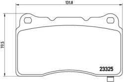 BREMBO fékbetét készlet, tárcsafék P59 079