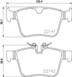 BREMBO fékbetét készlet, tárcsafék P86 029