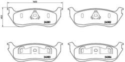 BREMBO fékbetét készlet, tárcsafék P24 068