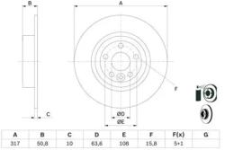 Bosch féktárcsa 0 986 479 E58