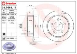 BREMBO féktárcsa 08. D568.11
