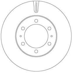 TRW Féktárcsa szellőző Ø318mm DF7827S