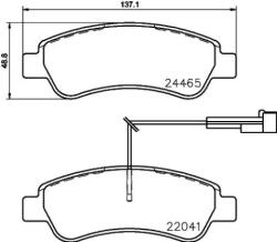 BREMBO fékbetét készlet P61 125