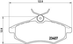 BREMBO fékbetét készlet, tárcsafék P61 074