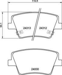 BREMBO fékbetét készlet P30 117