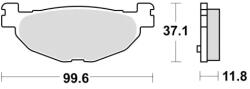 BRAKING fékbetétek, BRAKING (fékbetét SM1 félig-fémes keverék) 2 db/csomag