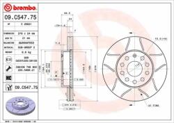 BREMBO féktárcsa 09. C547.75