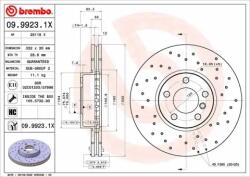 BREMBO féktárcsa 09.9923. 1X - runder