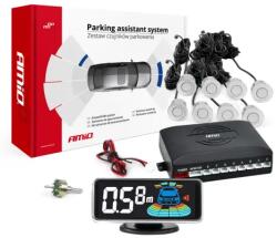 AMiO Parkolósegéd LED-GRAF 3D 8 érzékelős ezüst