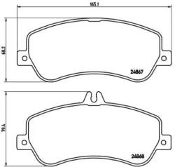 BREMBO fékbetét készlet, tárcsafék P50 086