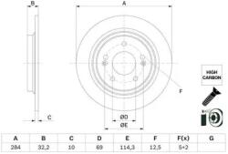 Bosch Féktárcsa 0 986 479 G77